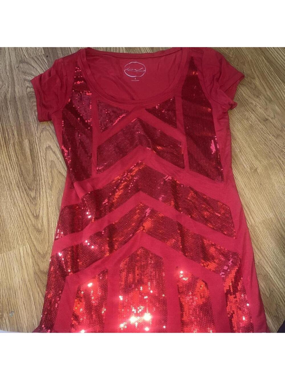 INC International Concepts Women's Red and Pink Dress